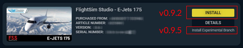 E-Jets-Version-Branches